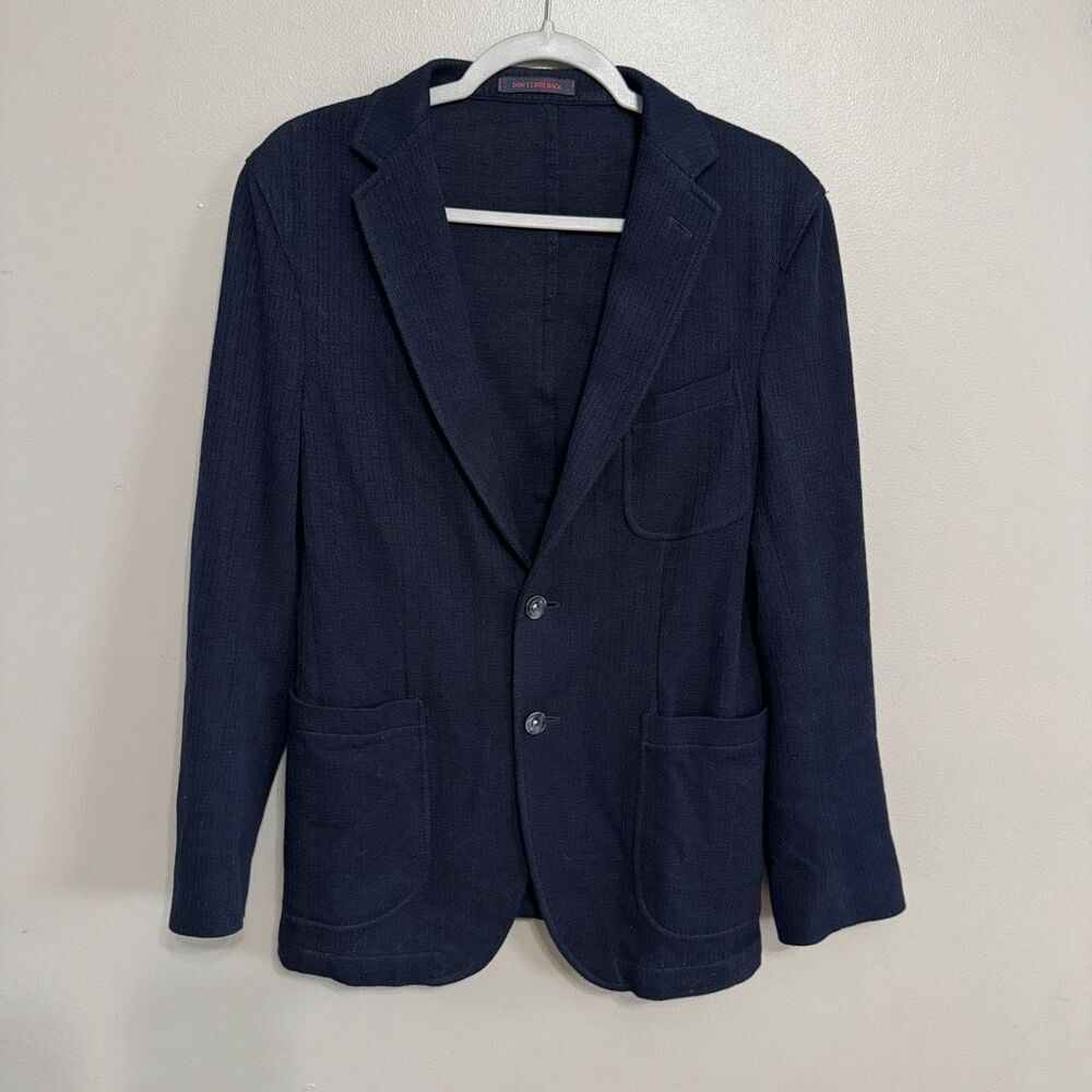 The Gigi | Angie unstructured navy blue jacket/blazer EU size 48 US 38 - Picture 3 of 11